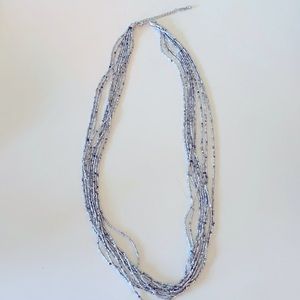 Beautiful Silver Beaded Necklace